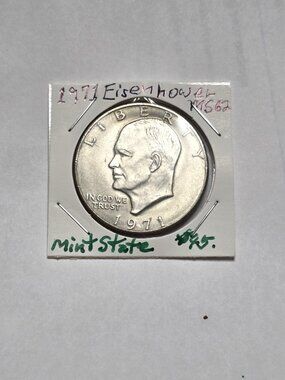 1971 Eisenhower Dollar Excellent Condition MS 62